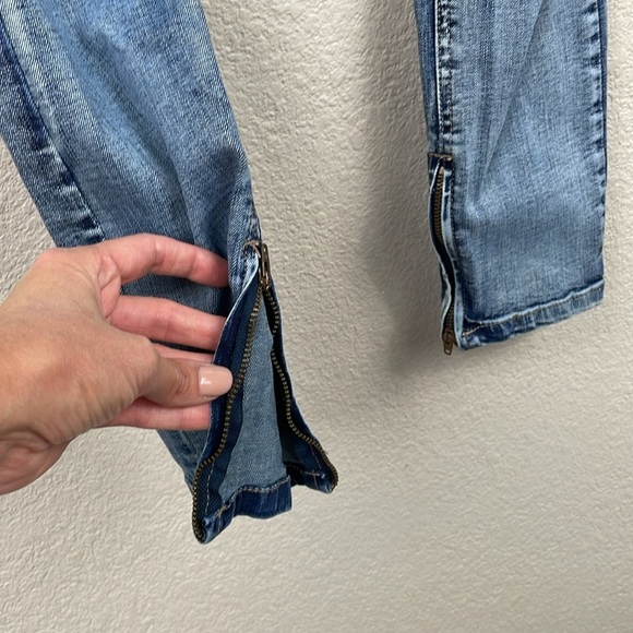 NWT One Teaspoon Killers Jeans Phoenix Wash Distressed Rips Drop Crotch Sz 24 - Picture 6 of 15